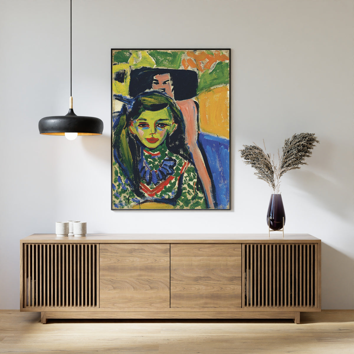 Ernst Ludwig Kirchner — Fränzi in front of Carved Chair | Fine Art Print
