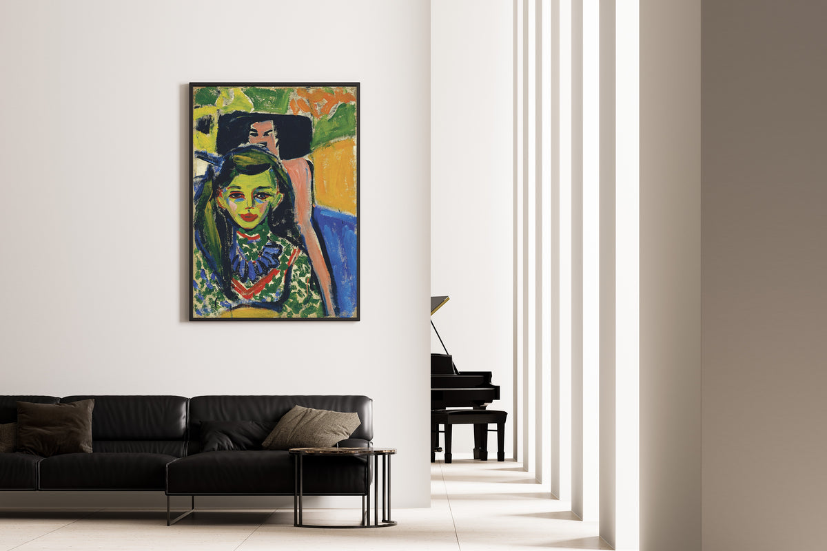 Ernst Ludwig Kirchner — Fränzi in front of Carved Chair | Fine Art Print