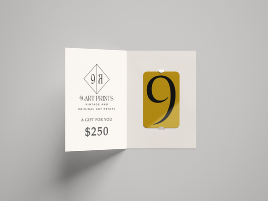 9 Art Prints Gift Card