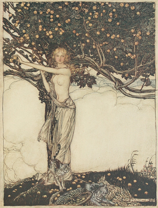 Arthur Rackham — Freia, the Fair One | Wagner Illustration Print