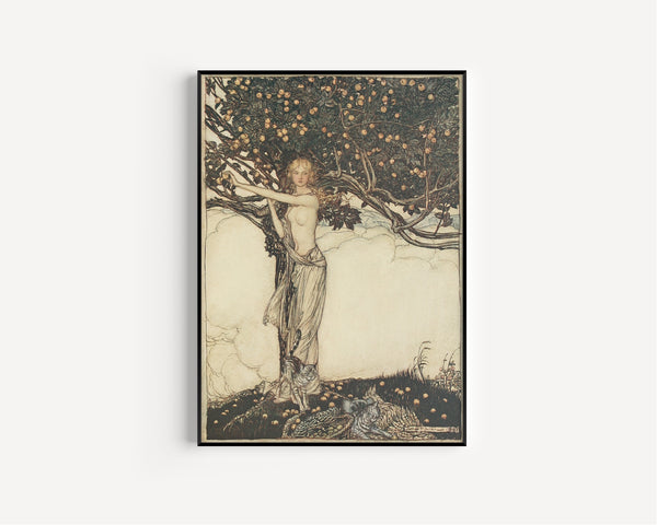 Arthur Rackham — Freia, the Fair One | Wagner Illustration Print