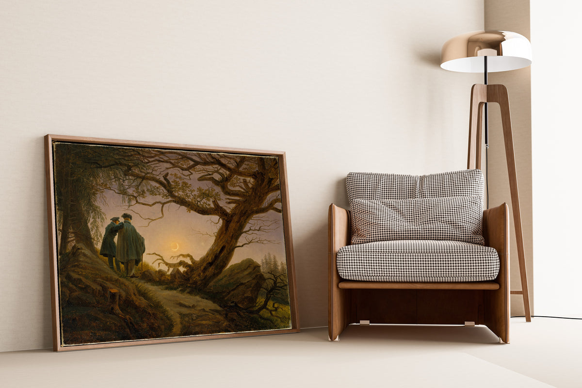 Caspar David Friedrich — Two Men Contemplating the Moon | Fine Art Print