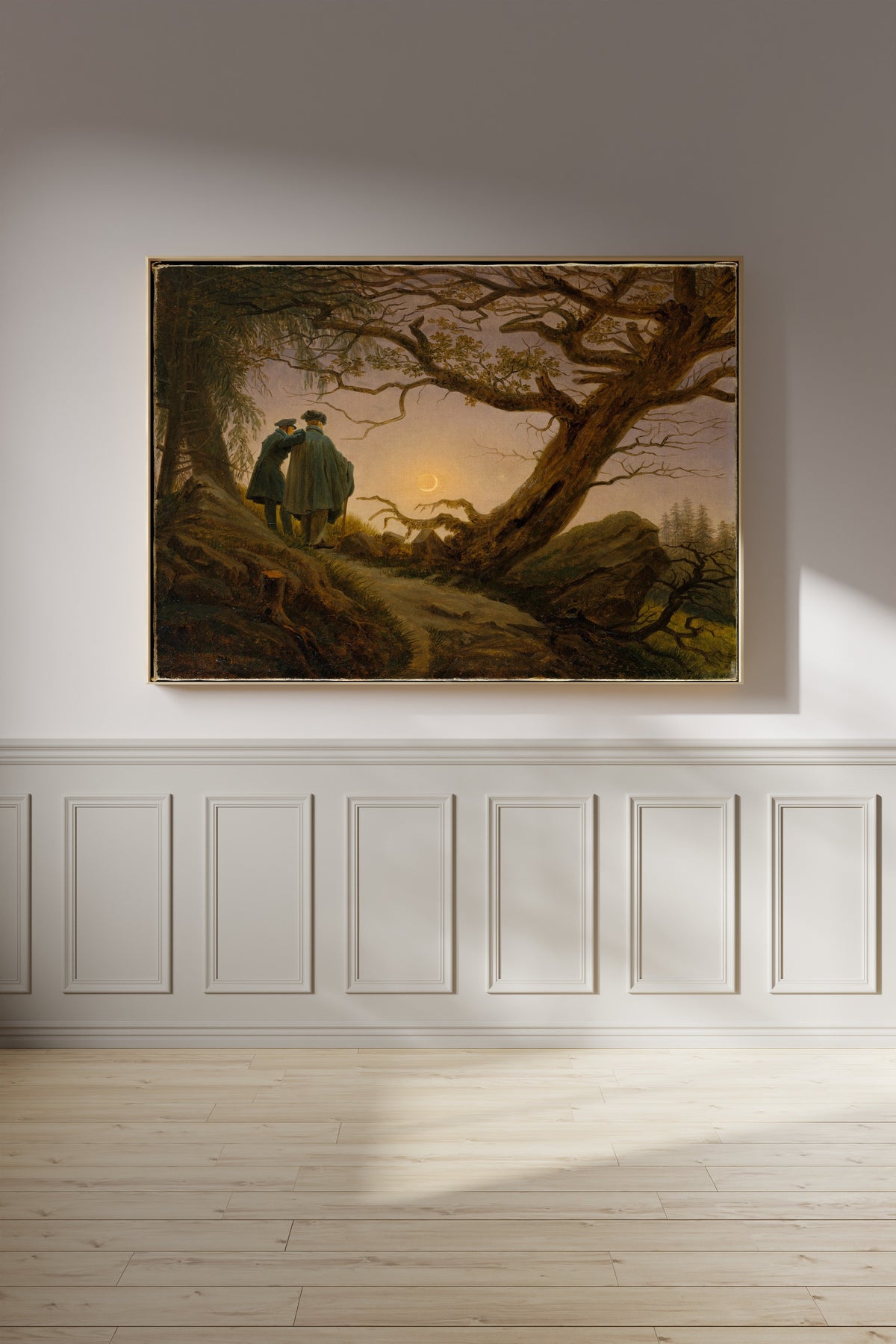 Caspar David Friedrich — Two Men Contemplating the Moon | Fine Art Print