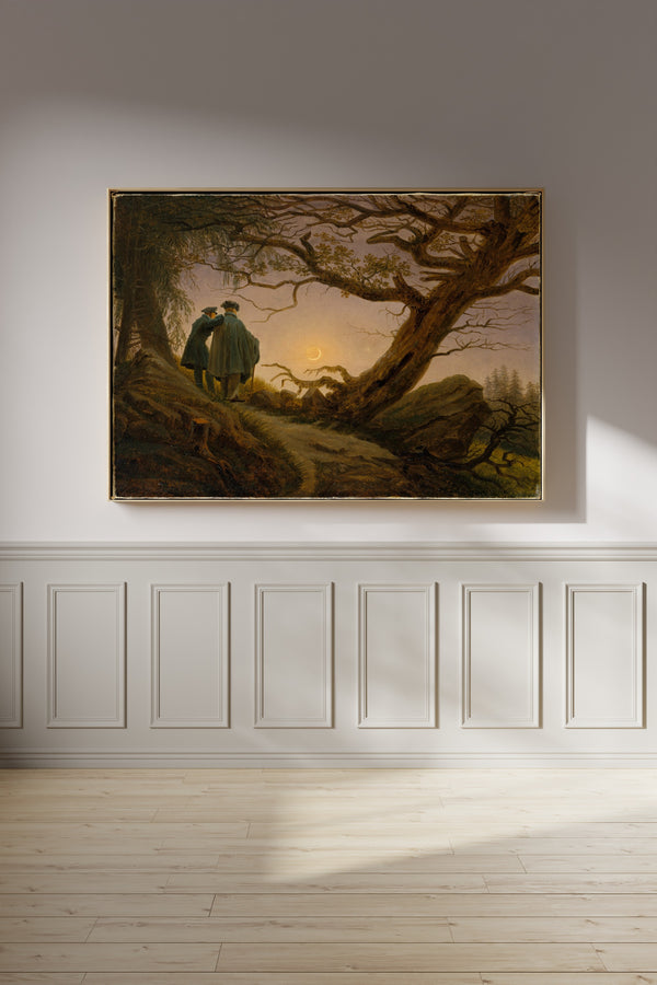 Caspar David Friedrich — Two Men Contemplating the Moon | Fine Art Print