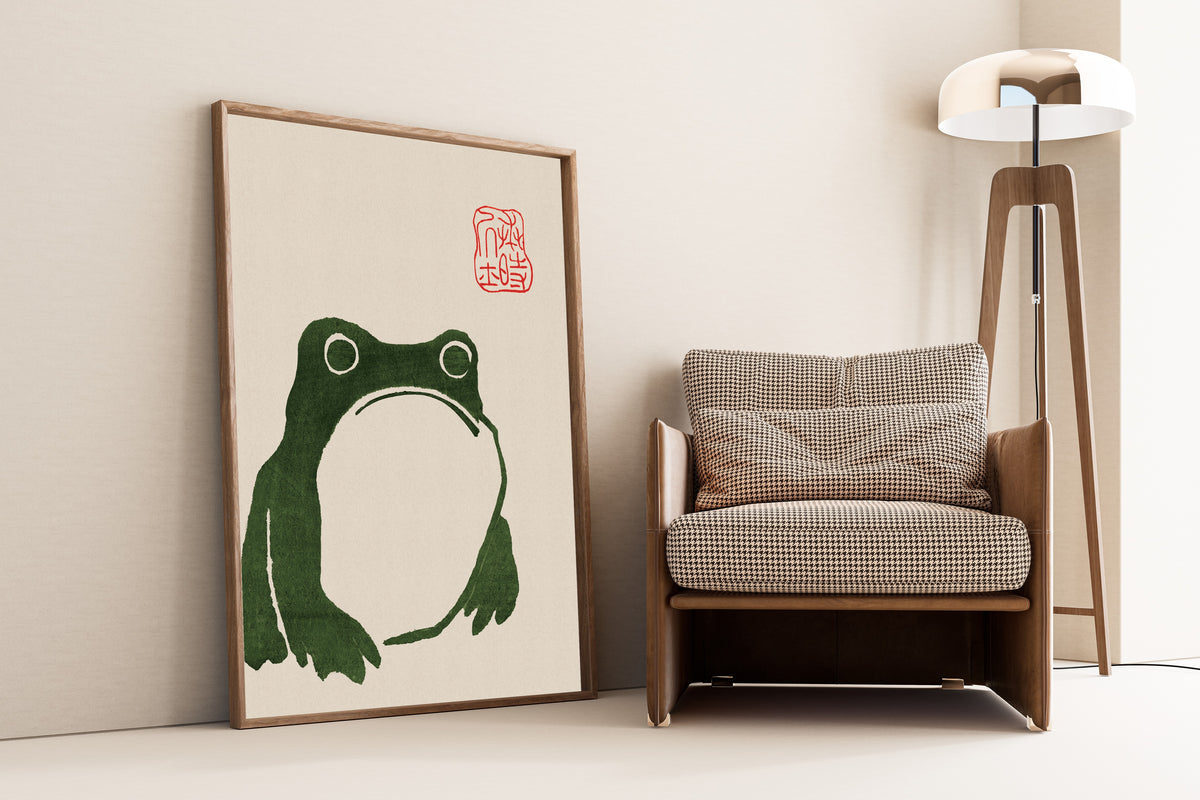 Matsumoto Hoji — Frog (Meika Gafu) | Japanese Woodblock Print