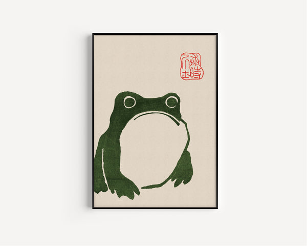 Matsumoto Hoji — Frog (Meika Gafu) | Japanese Woodblock Print