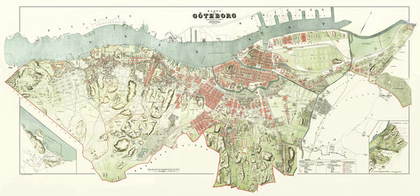 N. P. Pehrsson — Göteborg | Antique City Plan Print