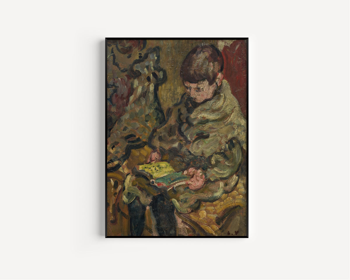 Louis Valtat — Garçon lisant | Fauvist Fine Art Print