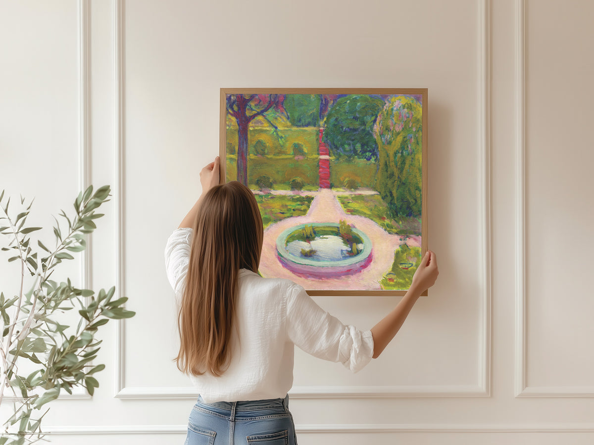 Koloman Moser — Garden with Fountain (Garten mit Springbrunnen) | Fine Art Print