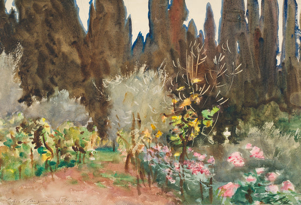 John Singer Sargent — Gardens at Florence | Fine Art Print