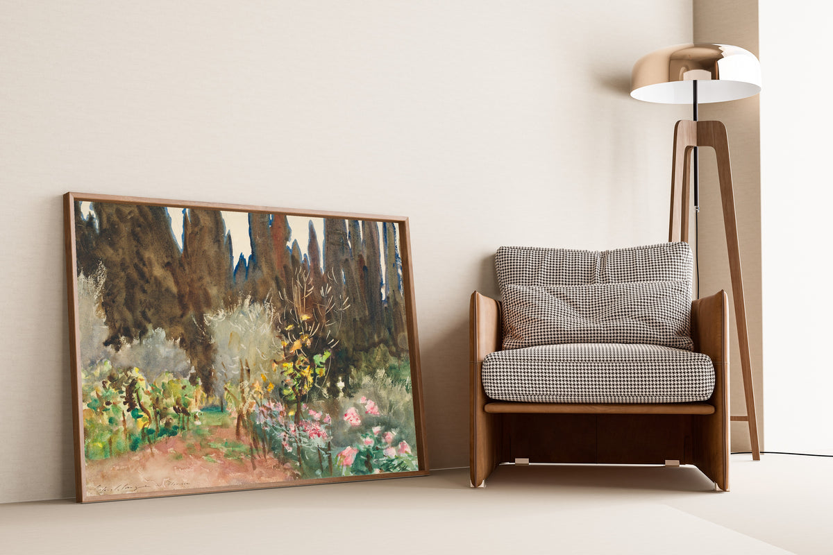 John Singer Sargent — Gardens at Florence | Fine Art Print