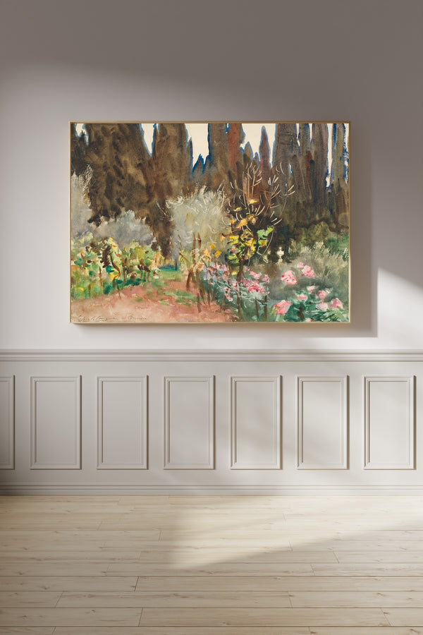 John Singer Sargent — Gardens at Florence | Fine Art Print