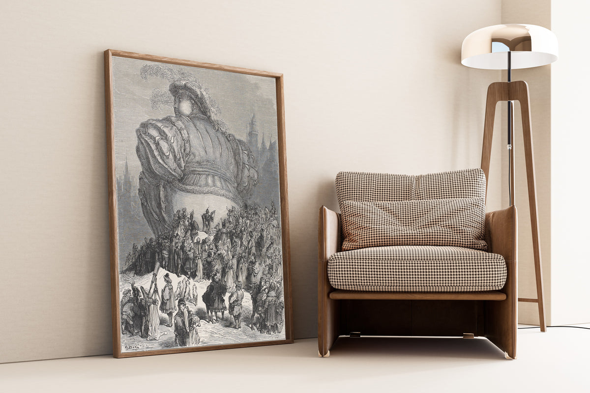Gustave Doré — Gargantua's Welcome to Paris | Wood Engraving Print