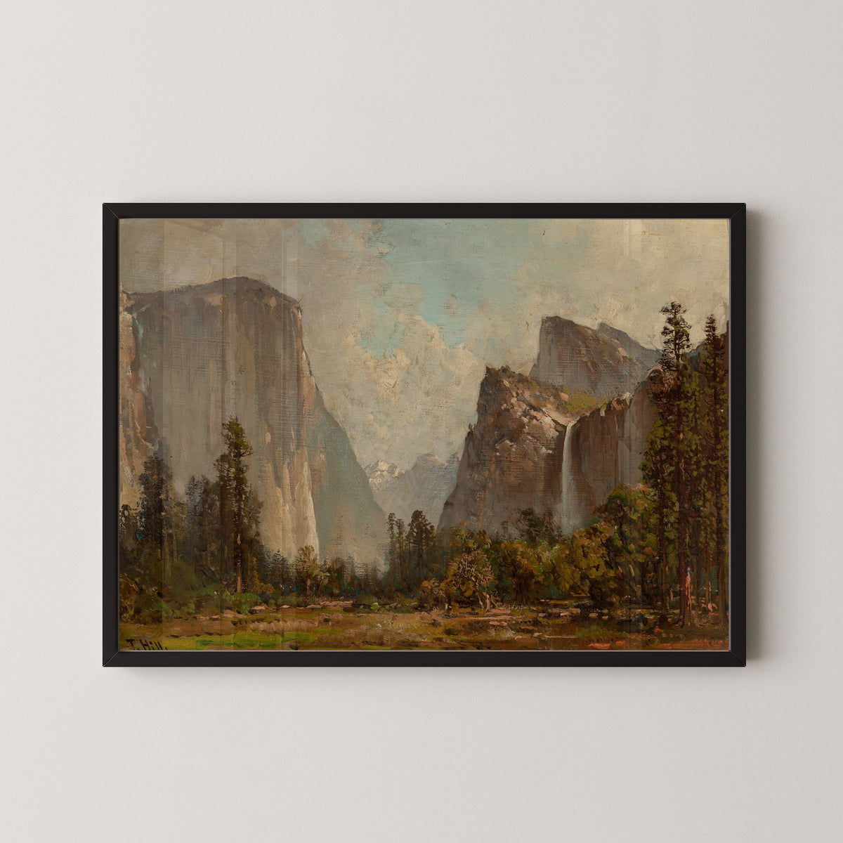 Thomas Hill — Gates of Yosemite and Bridal Veil Falls | Landscape Fine Art Print