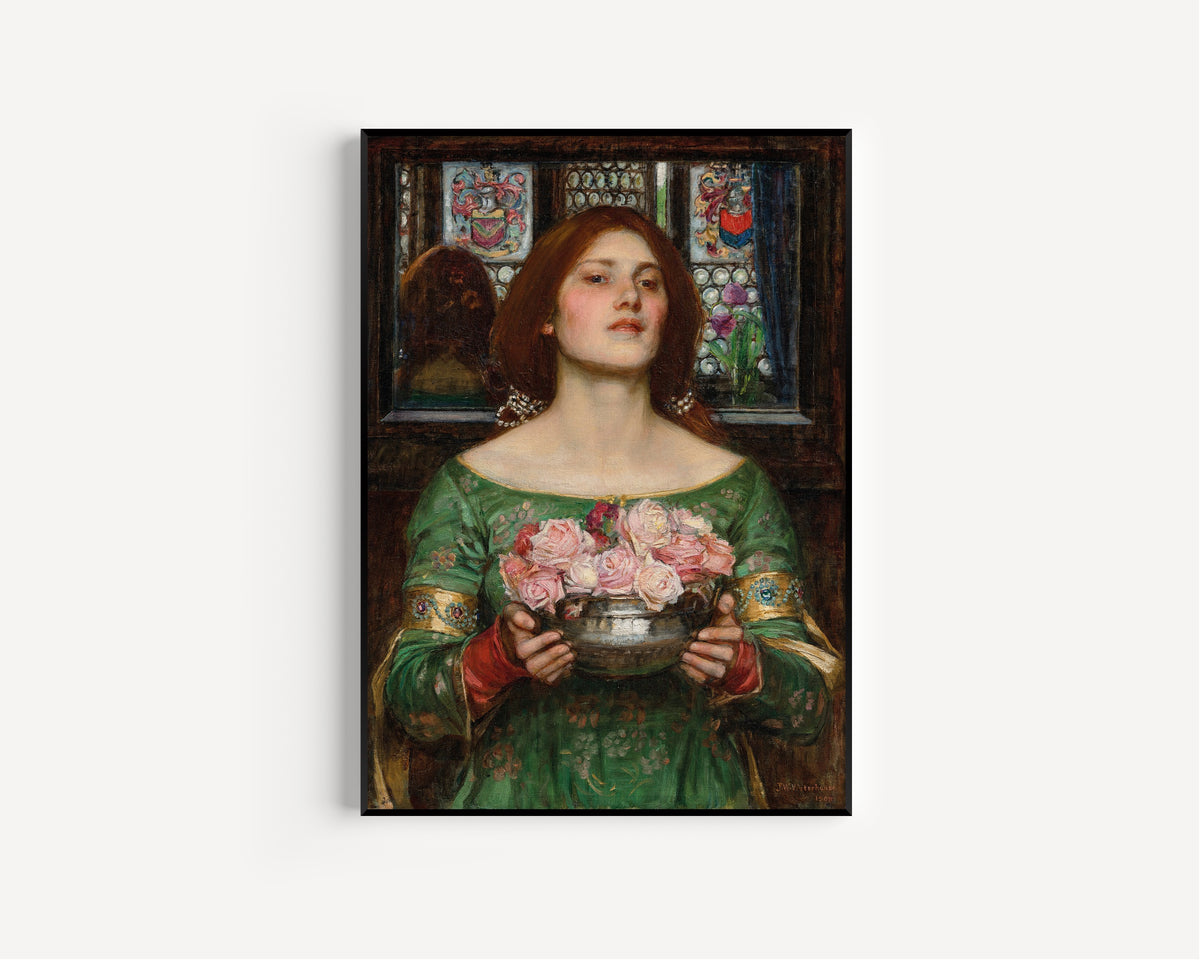 John William Waterhouse — Gather Ye Rosebuds While Ye May | Pre-Raphaelite Art Print