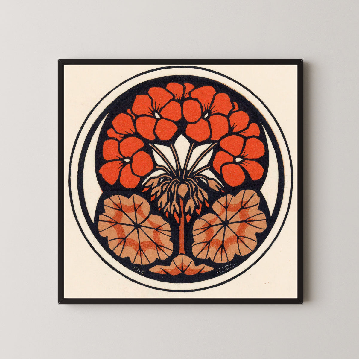 Julie de Graag — Geranium | Woodcut Print