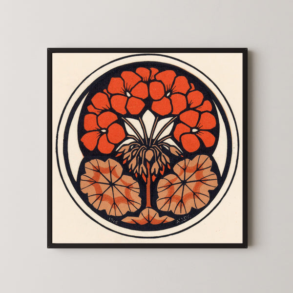 Julie de Graag — Geranium | Woodcut Print