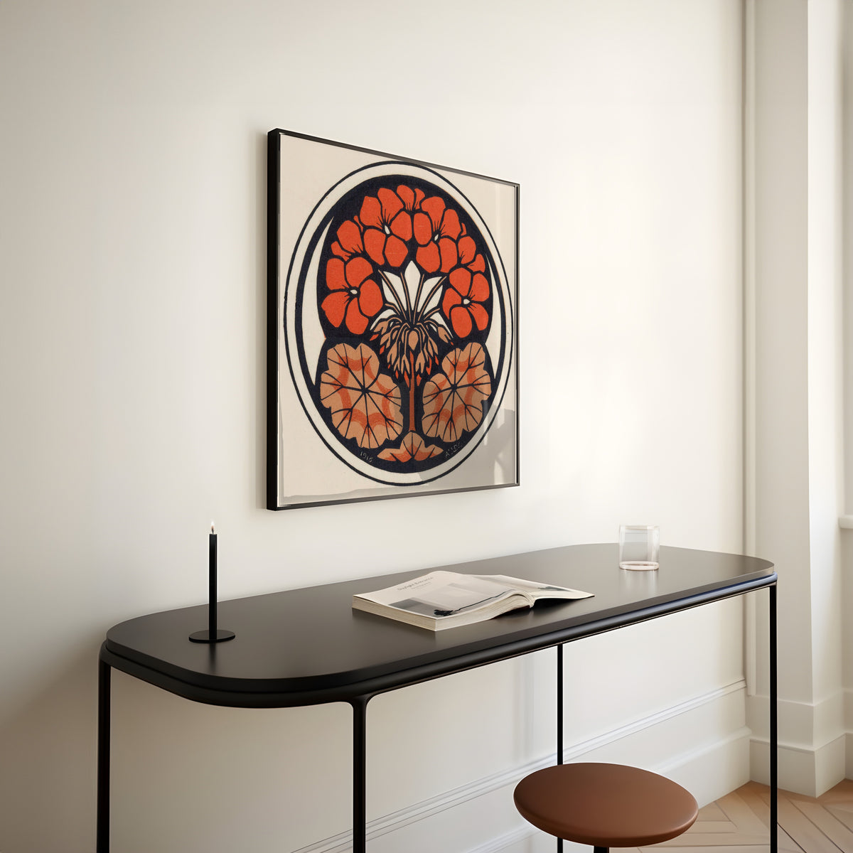 Julie de Graag — Geranium | Woodcut Print