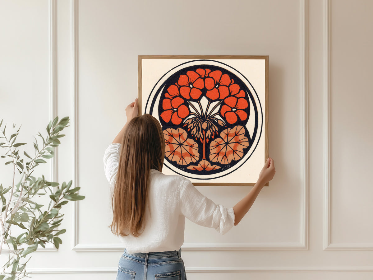 Julie de Graag — Geranium | Woodcut Print