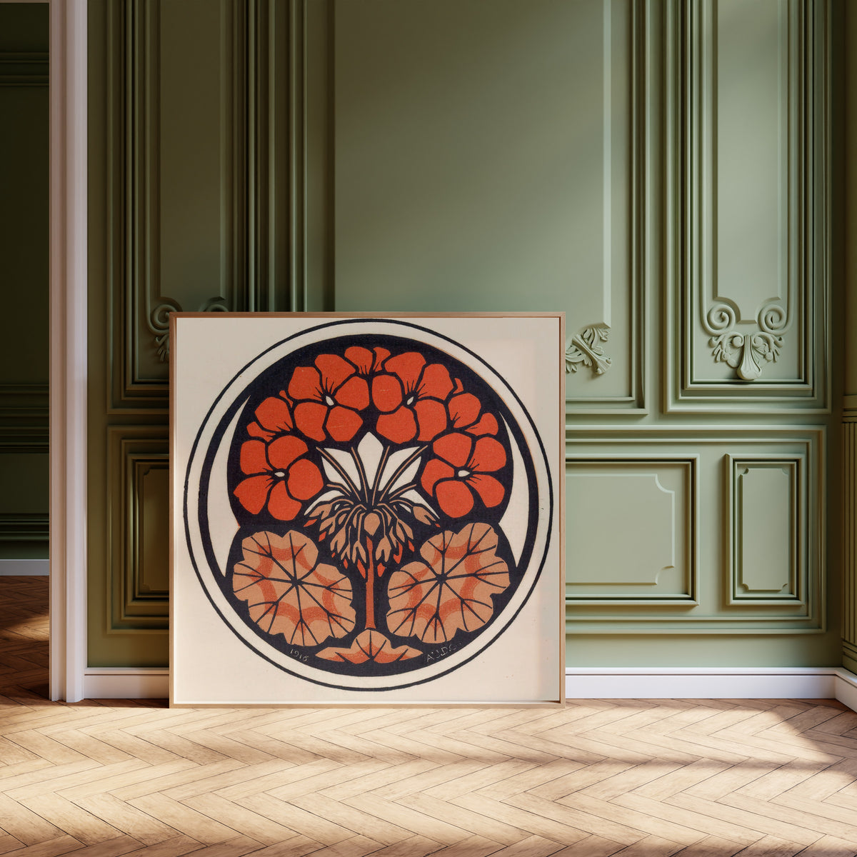 Julie de Graag — Geranium | Woodcut Print