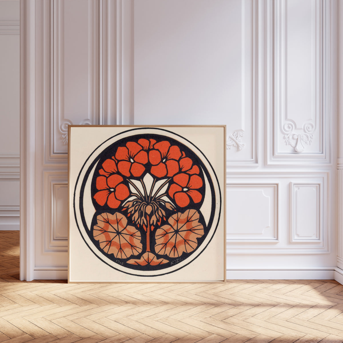 Julie de Graag — Geranium | Woodcut Print