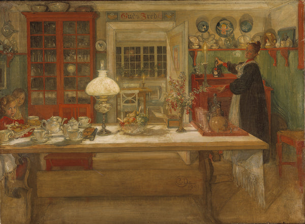 Carl Larsson — Getting Ready for a Game | Swedish Oil Painting Print