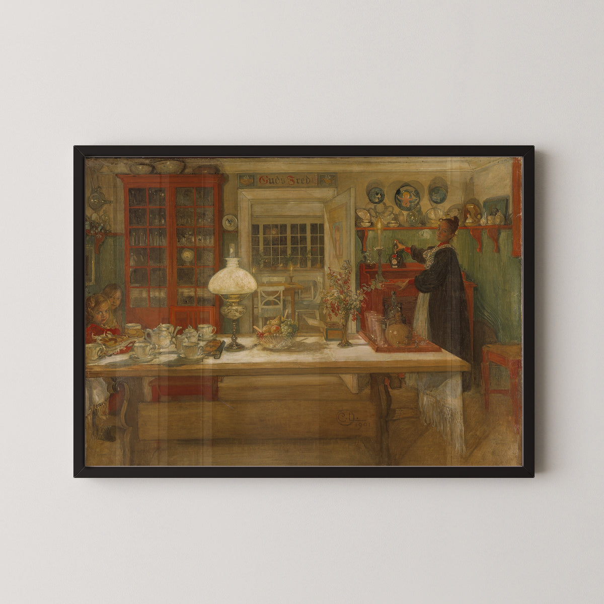 Carl Larsson — Getting Ready for a Game | Swedish Oil Painting Print