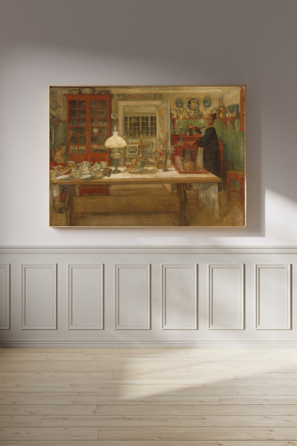 Carl Larsson — Getting Ready for a Game | Swedish Oil Painting Print