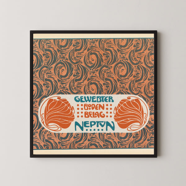 Koloman Moser — Gewebter Bodenbelag Neptun (Neptune Woven Floor Covering) | Pattern Design Print