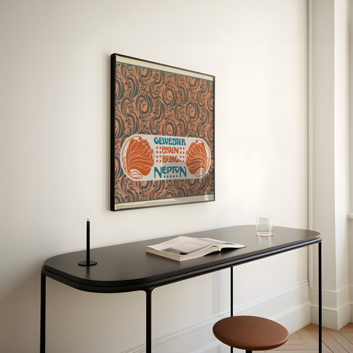 Koloman Moser — Gewebter Bodenbelag Neptun (Neptune Woven Floor Covering) | Pattern Design Print