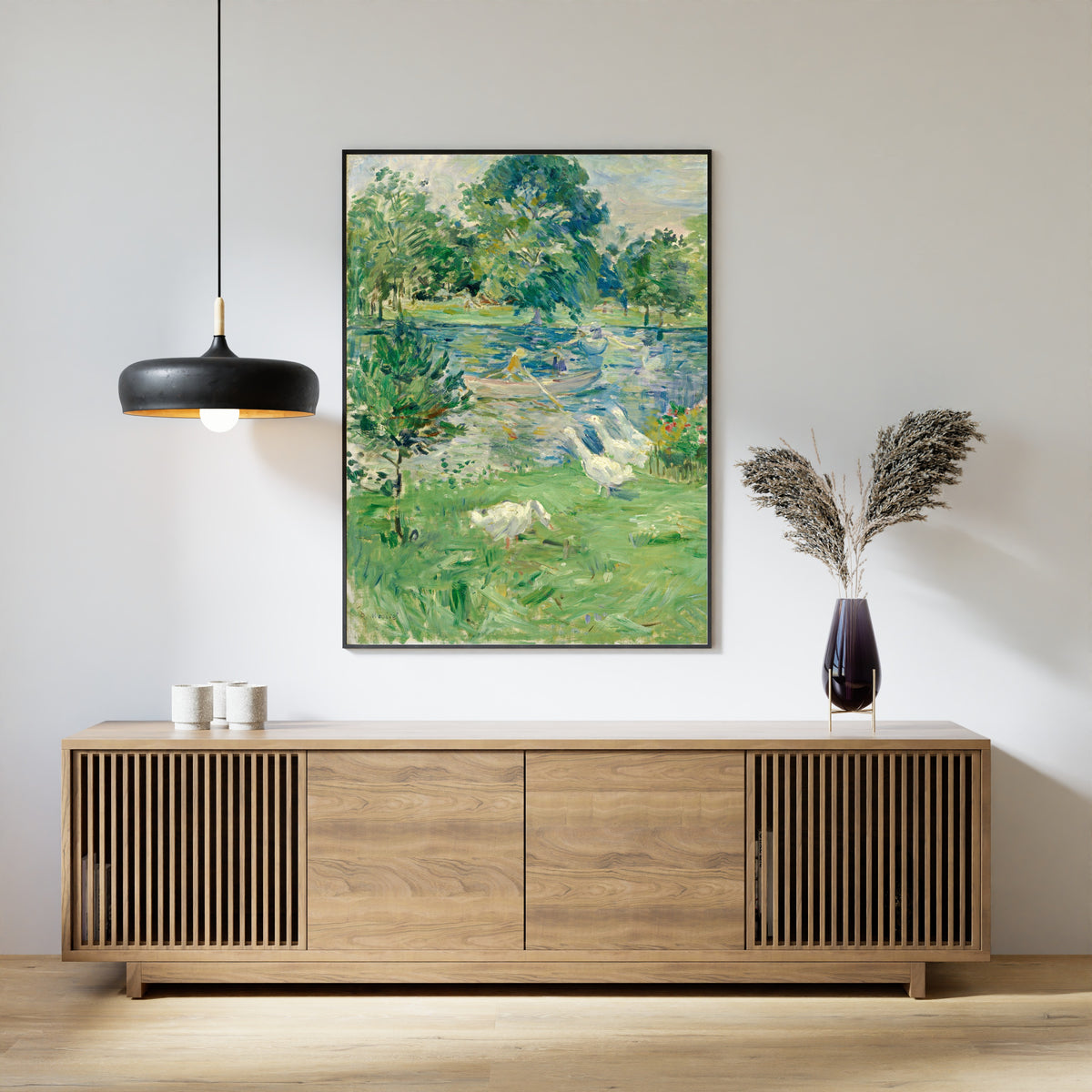 Berthe Morisot — Girl in a Boat with Geese | Fine Art Print
