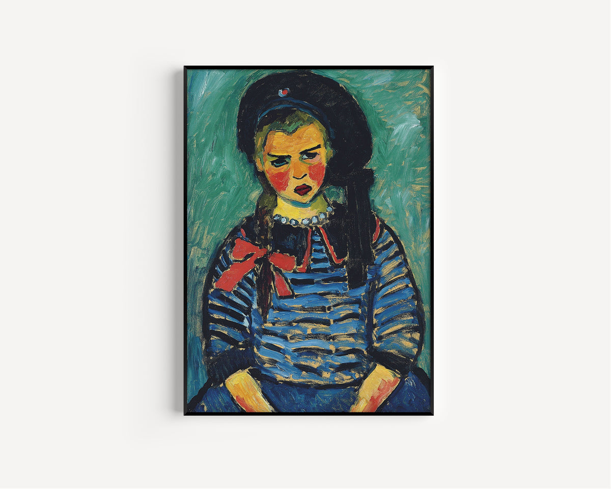 Alexej von Jawlensky — Girl with Red Ribbon | Expressionist Fine Art Print