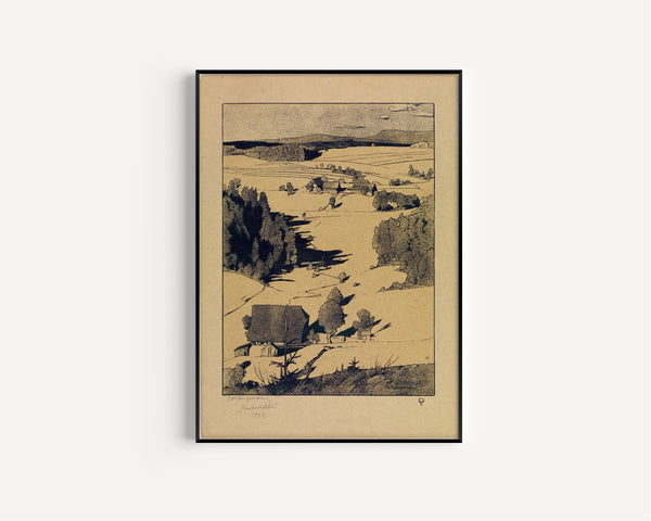 Gustav Kampmann — Glasbachthal | Lithograph Print
