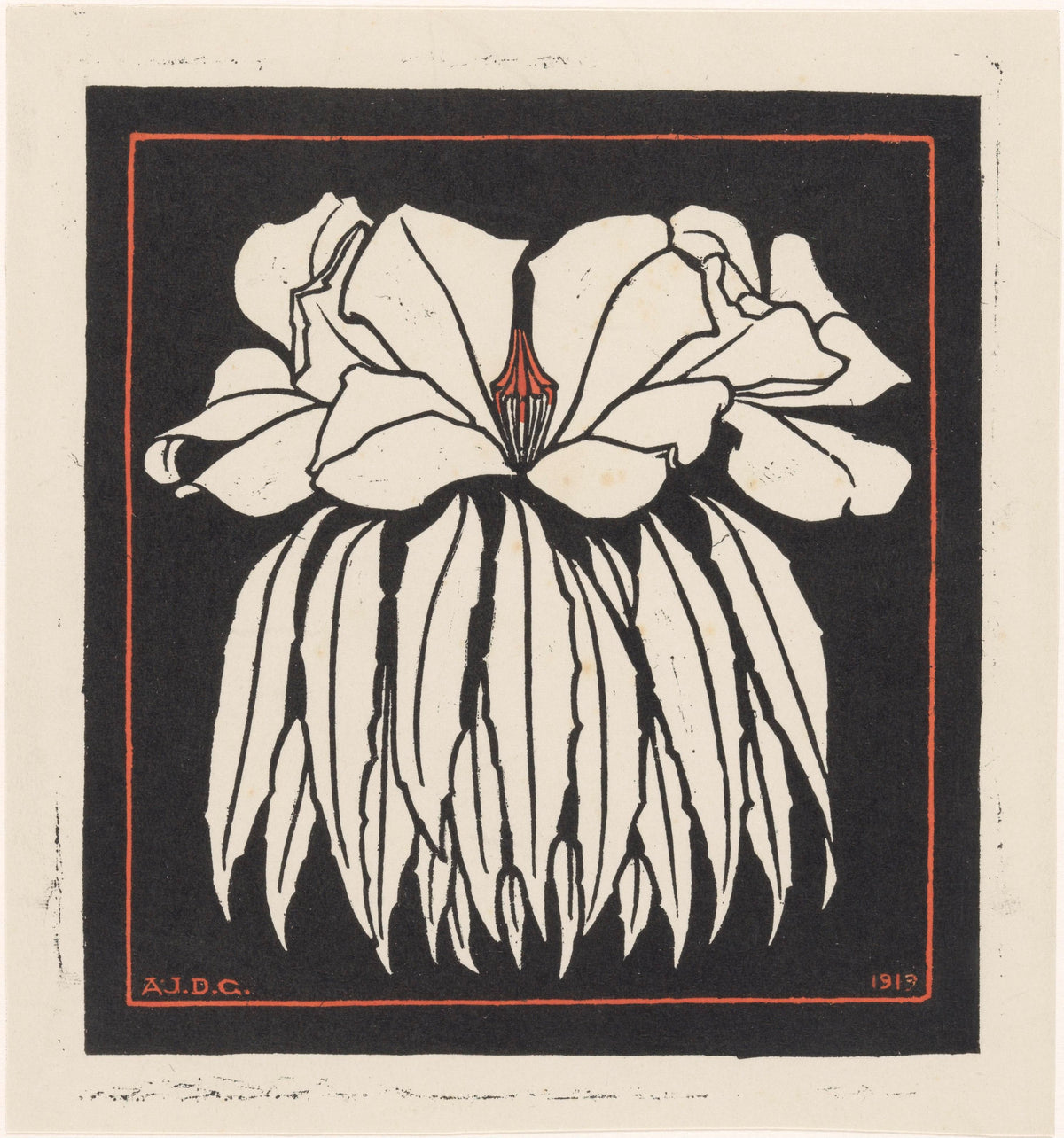 Julie de Graag — Godetia | Woodcut Print