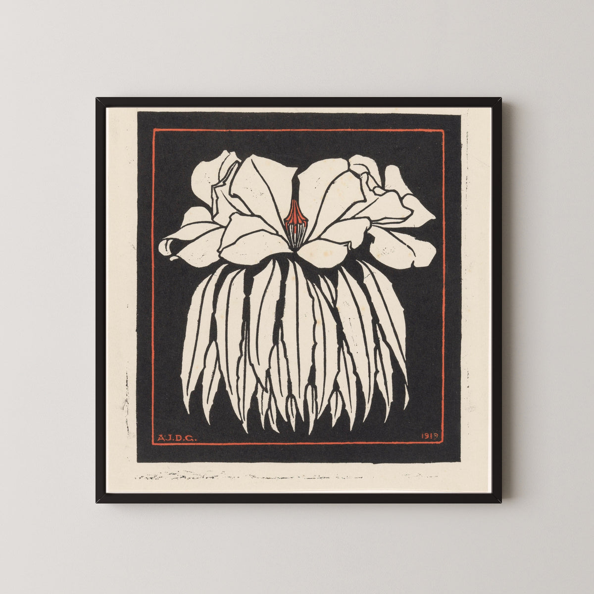 Julie de Graag — Godetia | Woodcut Print