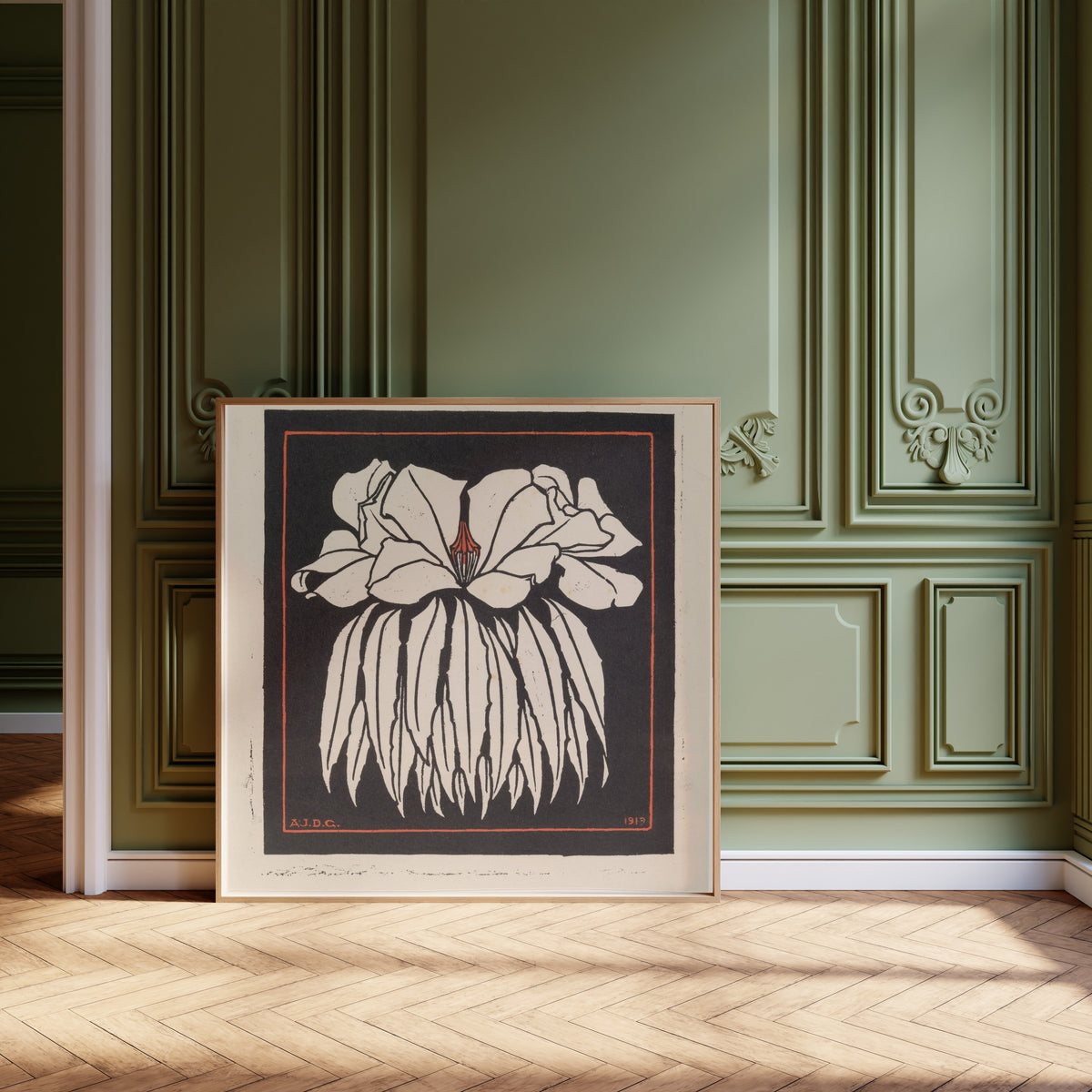 Julie de Graag — Godetia | Woodcut Print