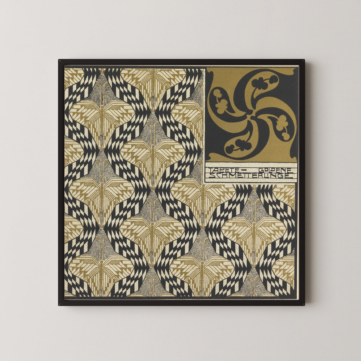 Koloman Moser — Golden Butterfly Wallpaper | Lithograph Print