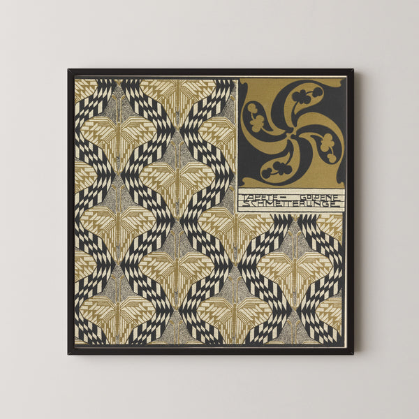 Koloman Moser — Golden Butterfly Wallpaper | Lithograph Print