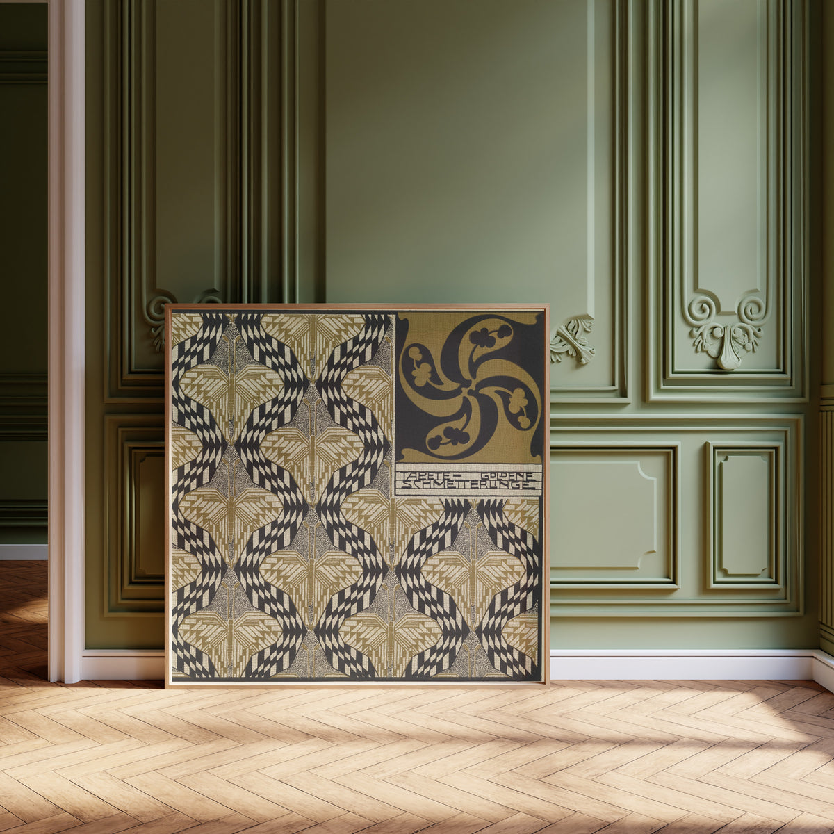 Koloman Moser — Golden Butterfly Wallpaper | Lithograph Print