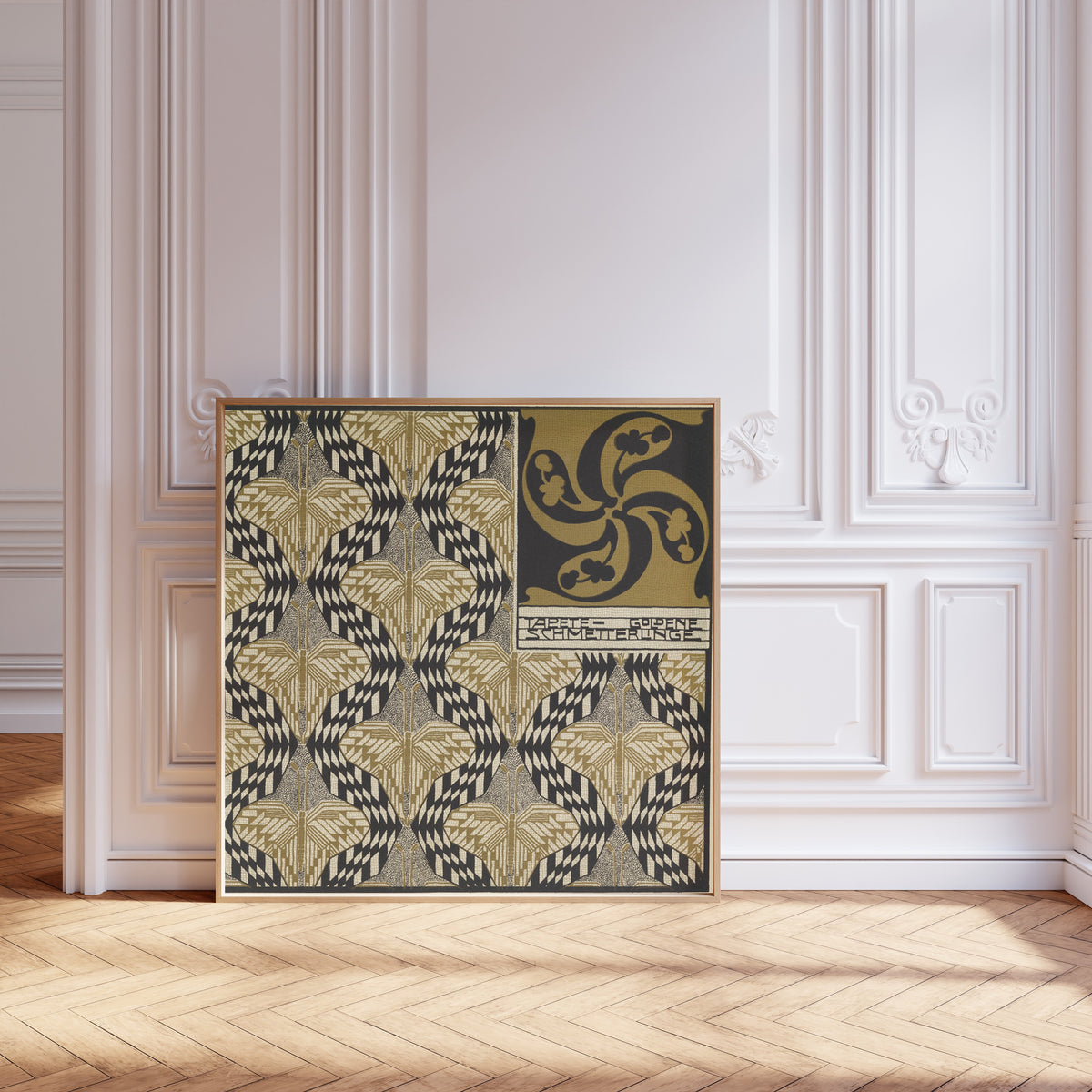 Koloman Moser — Golden Butterfly Wallpaper | Lithograph Print
