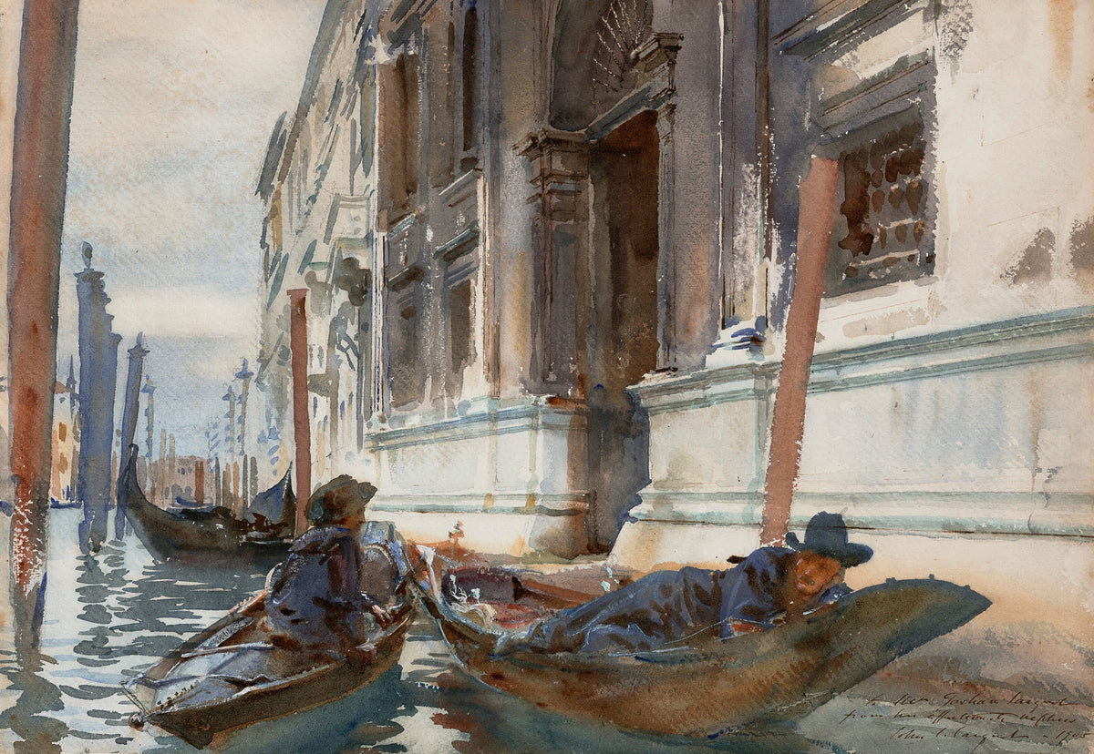John Singer Sargent — Gondoliers’ Siesta | Fine Art Print