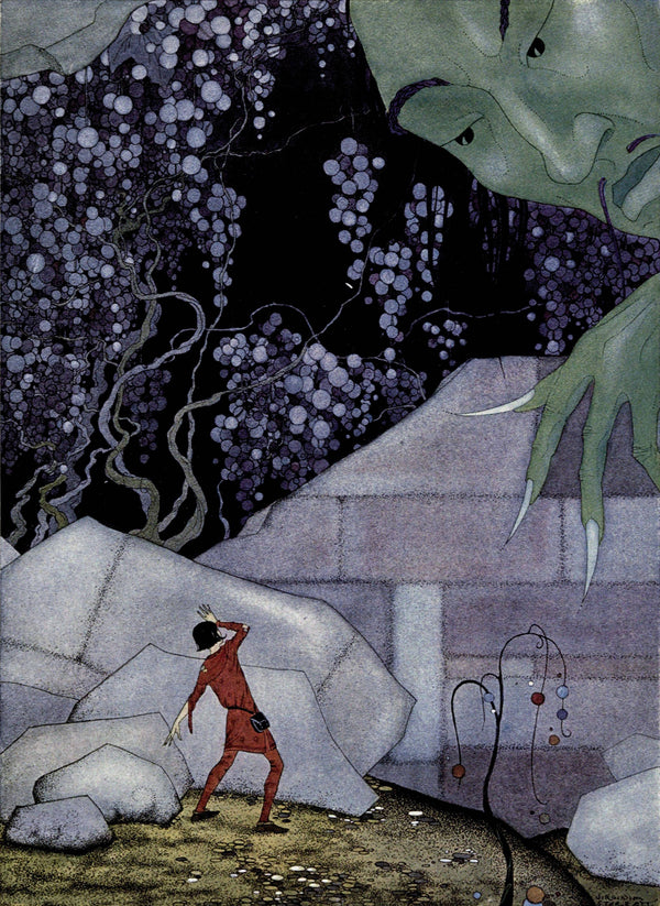 Virginia Frances Sterrett — Good Little Henry: A part of the wall crumbled with a terrible noise | Fairy Tale Illustration Print