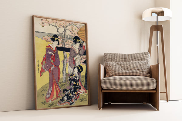 Kitagawa Utamaro — Gotenyama no Hanami Hidari | Japanese Woodblock Print (Ukiyo-e)
