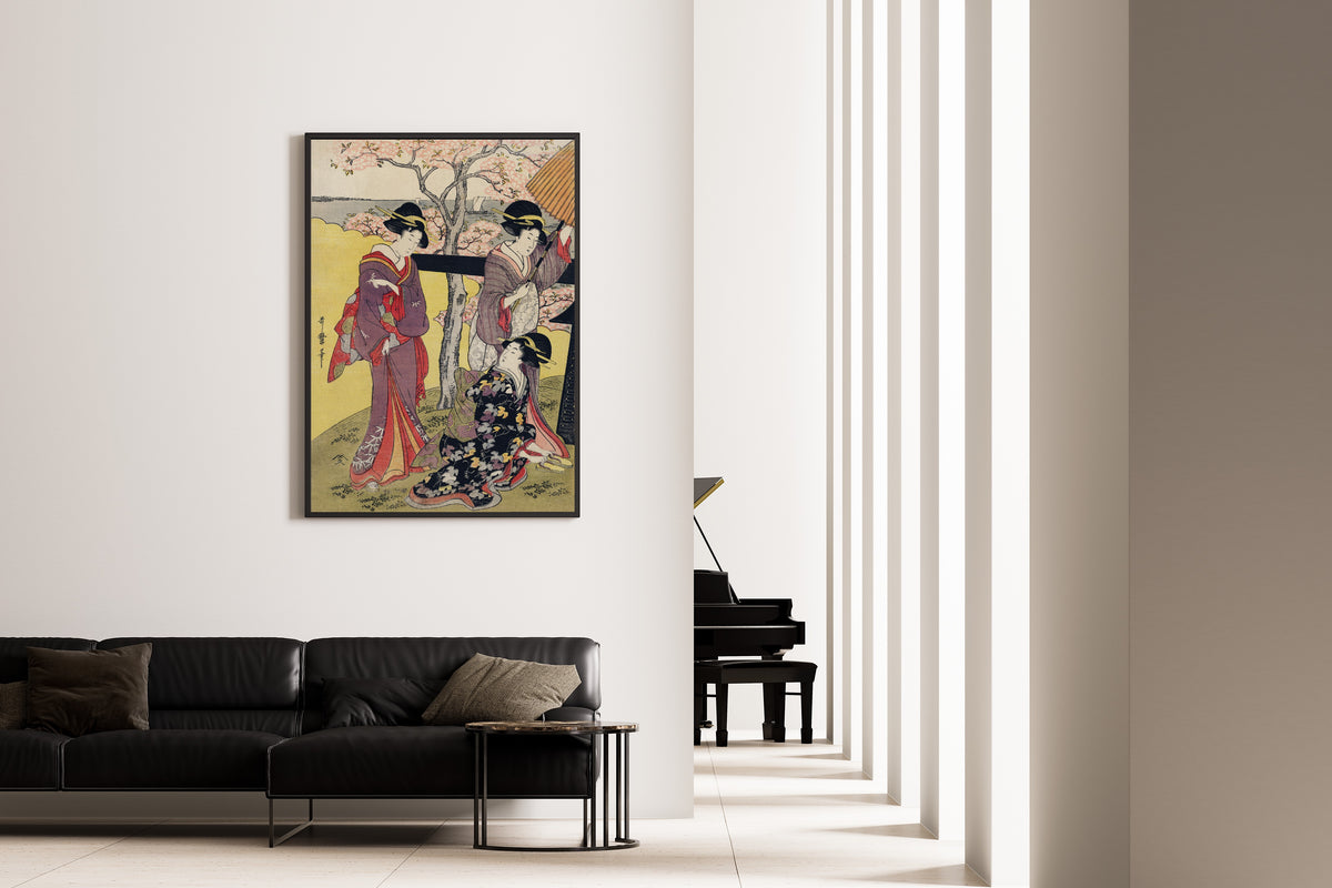 Kitagawa Utamaro — Gotenyama no Hanami Hidari | Japanese Woodblock Print (Ukiyo-e)