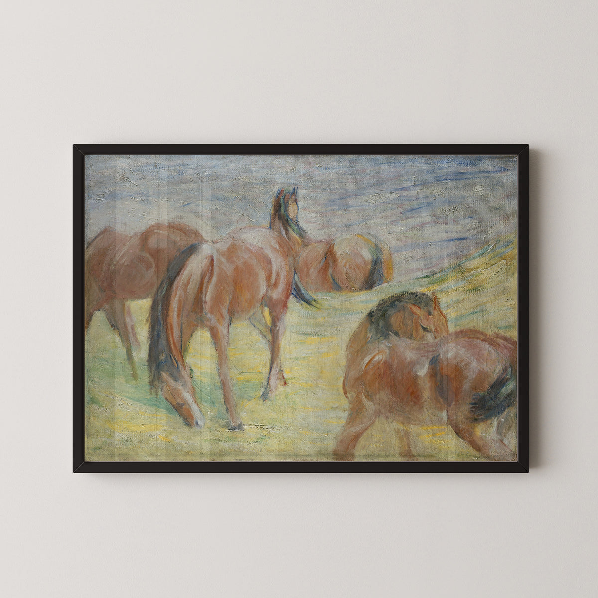 Franz Marc — Grazing Horses I | Expressionist Fine Art Print