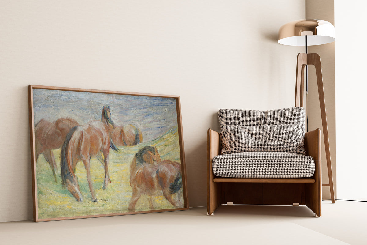 Franz Marc — Grazing Horses I | Expressionist Fine Art Print