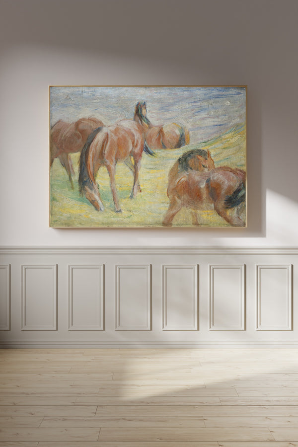 Franz Marc — Grazing Horses I | Expressionist Fine Art Print