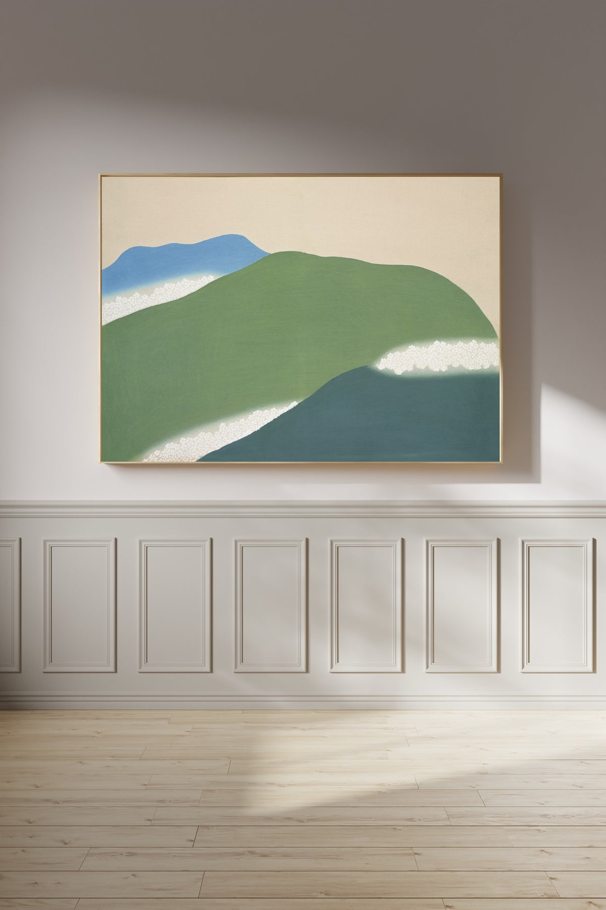 Kamisaka Sekka — Green mountains, from Momoyogusa | Japanese Woodblock Print