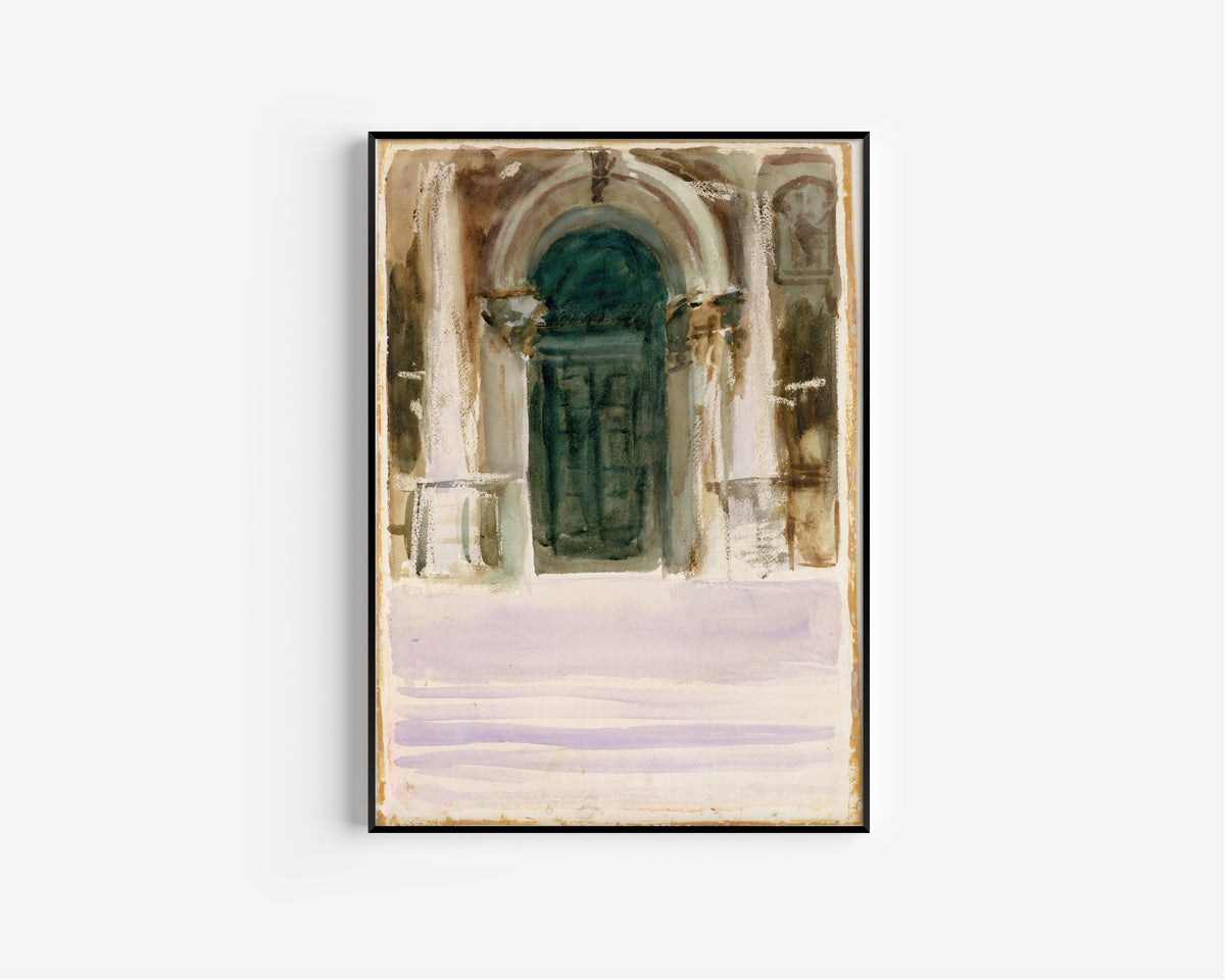 John Singer Sargent — Green Door, Santa Maria della Salute | Fine Art Print