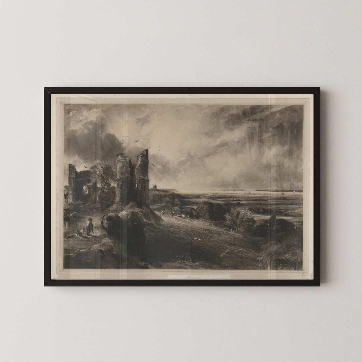 John Constable — Hadleigh Castle: Large Plate | Mezzotint Print